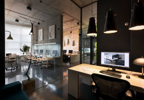 现代风格900平米办公室设计效果图
