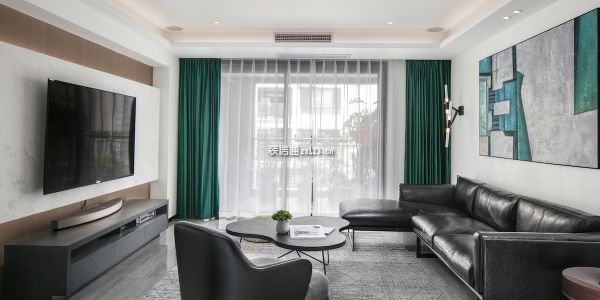 紫荆公寓118平米三居室现代风格