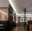 天津餐饮店装修大堂隔断设计造型图片