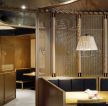 天津餐饮店装修室内隔断造型设计图片2023
