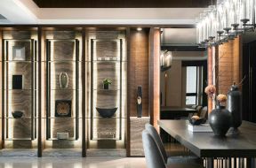 合肥毛坯房现代风格餐厅收纳柜设计装修图片
