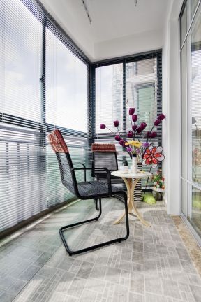 合肥毛坯房装修休闲阳台设计效果图片