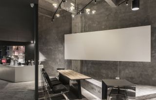 天津工业风格餐饮店室内装潢装修设计图2023