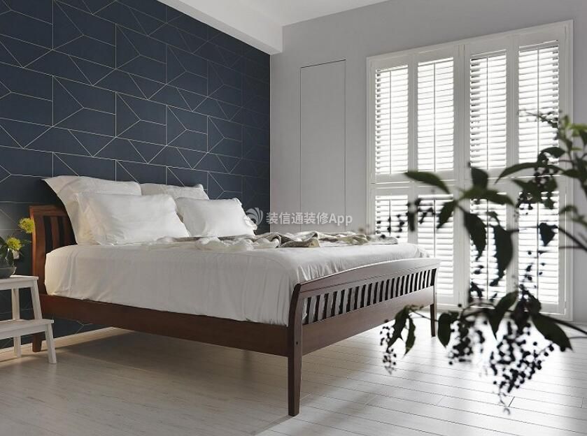 合肥北欧风格房屋卧室床头背景墙装饰图