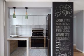 合肥北欧风格厨房小吧台设计效果图赏析