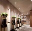 天津酒店走廊背景墙装修装饰效果图片