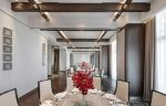 天津新中式风格酒店餐厅吊顶装修图片2023