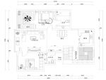 国瑞城130平三居室美式风格装修设计效果图