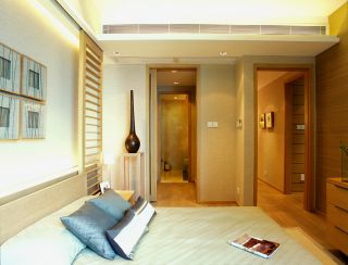 深圳港式风格样板房卧室装修设计图片2023