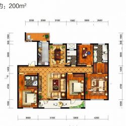 住宅200㎡ 4室2厅2卫