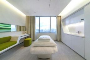 杭州现代简约美容院按摩床装修设计图片