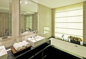 深圳现代简约风格卫生间浴缸设计装修图