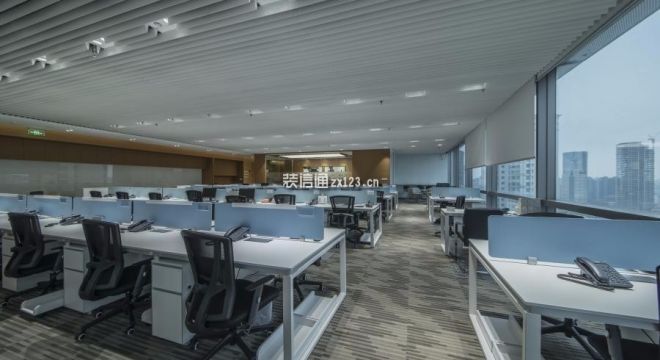 丰联惠富金融办公室500平米现代风格装修效果图