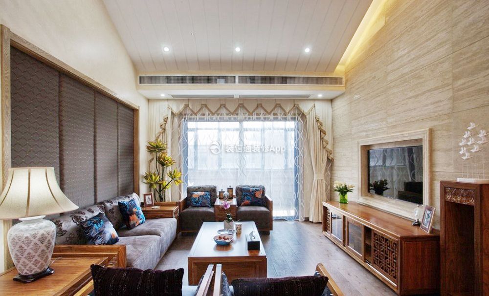 深圳138平中式风格客厅室内设计图片