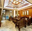 深圳中式风格房屋室内客厅吊顶设计图片大全
