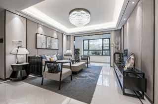 深圳中式风格室内客厅装潢设计图片赏析
