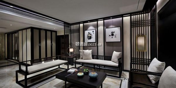 林凯城五居室装修传统中式风格家装案例欣赏