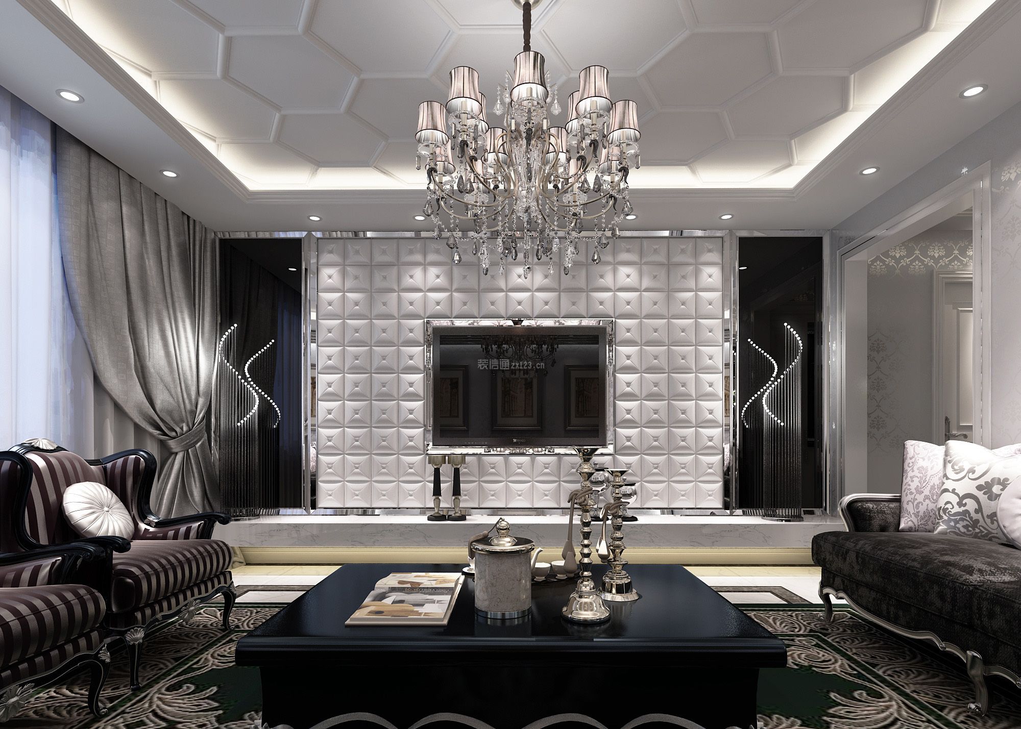 欧式客厅设计 欧式客厅沙发图片 