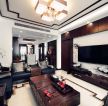 深圳中式风格房屋客厅电视背景墙装修图赏析