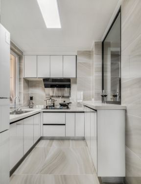 厨房吊柜设计图片 白色厨房装修白色厨房装修效果图