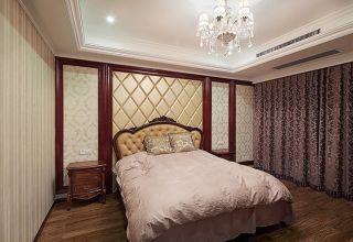 2023杭州排屋别墅卧室窗帘装修设计图片欣赏