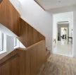 北京现代风格别墅室内木质楼梯扶手装修设计图 