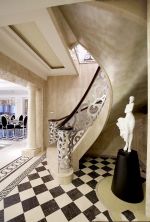 北京别墅室内旋转楼梯创意装修设计图