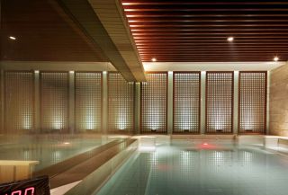 天津洗浴会所室内游泳池装修效果图片2023
