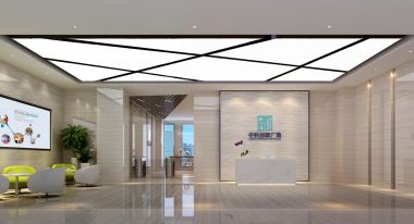 中科创新广场现代风格1200平米办公室装修效果图