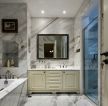 天津家庭别墅卫生间砖砌浴缸装修设计图片