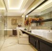 天津美式家庭别墅卫生间浴室柜装修设计效果图