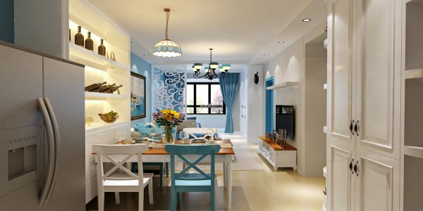 安和家园地中海风格86㎡设计方案