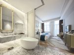 北京酒店房间浴缸设计装修效果图欣赏