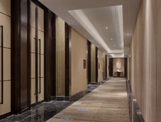 北京高级酒店客房走廊设计装修效果图 