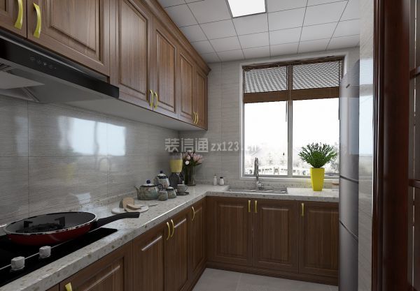 120平米中式风格厨房装修效果图