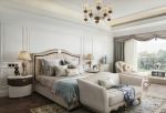 杭州法式奢华别墅卧室床头装修设计图片2023