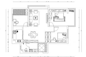烟台室内装修：华信家园127平米中式风格室内装修案例