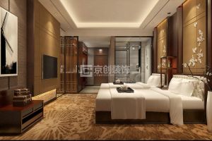 【郑州京创装饰】高档酒店的设计装修五要素，800平现代风格酒店设计方案