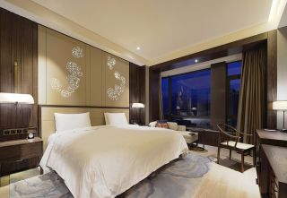 深圳酒店客房床头壁灯设计装修效果图