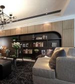 鑫苑国际新城现代风格98平米二居室装修案例