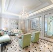 北京轻奢风格别墅客厅装饰设计图片