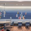 北京餐厅室内背景墙创意装修装饰图片