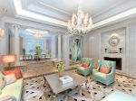 北京轻奢风格别墅客厅沙发椅装饰图片