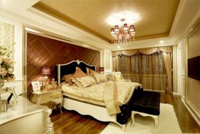 北京别墅卧室床头软包设计装饰图片大全