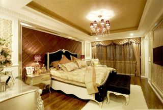 北京别墅卧室床头软包设计装饰图片大全