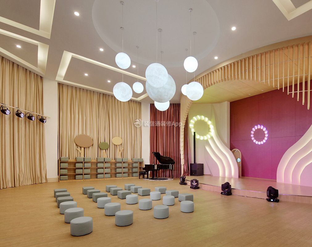 深圳幼儿园舞蹈教室装修设计图片欣赏