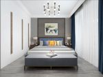 三居130平新中式风格卧室设计图