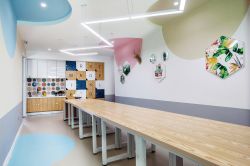 深圳幼儿园装修教室色彩搭配效果图图片 