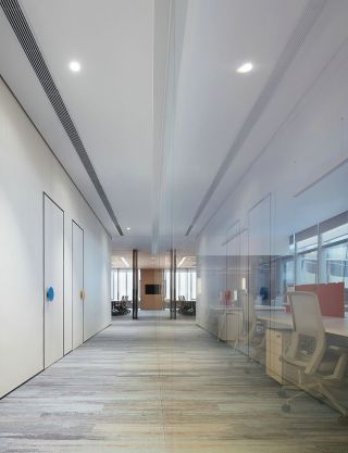 北京现代办公室走廊装修设计实景图