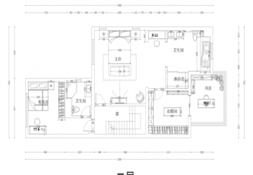 龙湖滟澜海岸现代风格复式256平米